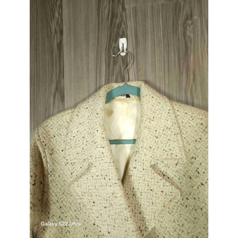 American Male Vintage Heathered Wool Trench Coat Belted Double Breasted USA Made - Picture 3 of 9
